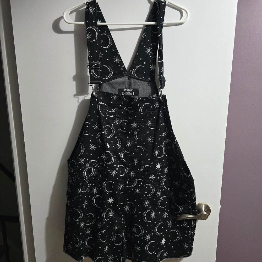 Hot Topic Plus Size Demin Short Overalls